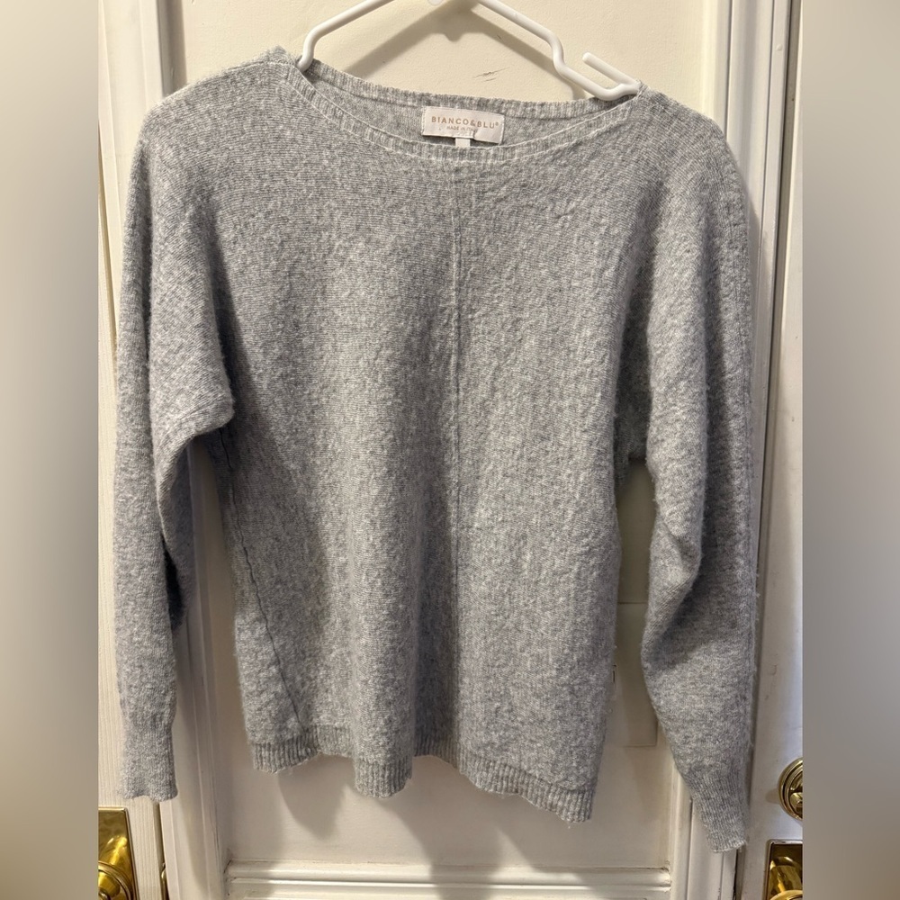 Bianco & Blu Italian Made Cashmere Blend Sweater